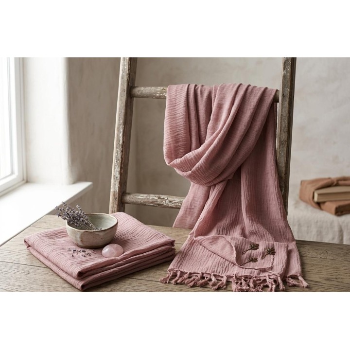 Nude Pink Ceruty Pashmina