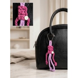 The Bloom Macrame Bag Charm